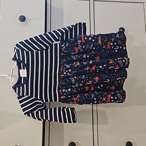 Hanna Andersson Striped Christmas Toddler Dress 2T